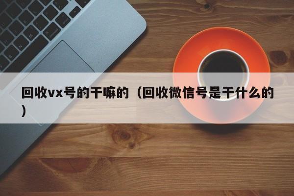 回收vx号的干嘛的（回收微信号是干什么的）